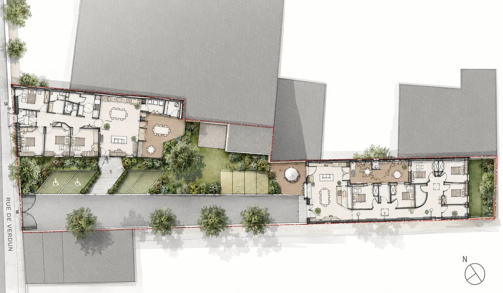 Plan de masse — implantation générale